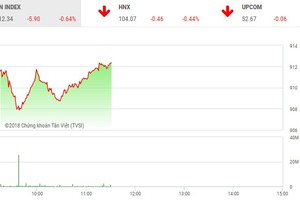 Phiên sáng 21/12: Chìm trong sắc đỏ