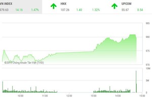 Phiên chiều 3/1: Cổ phiếu vừa và nhỏ tỏa sáng