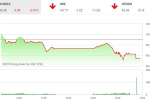 Phiên chiều 9/4: Thị trường giảm mạnh, CTD nằm sàn