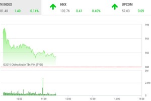 Phiên sáng 19/8: Dòng tiền rút lui