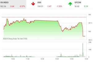 Phiên chiều 21/10: Họ FLC bay cao, VN-Index rơi sâu