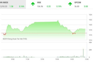 Phiên chiều 12/11: VNM “ngáng chân”, thị trường vẫn tăng điểm