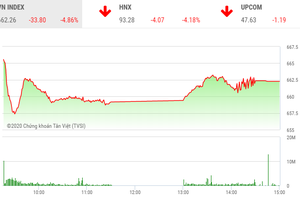 Phiên chiều 30/3: Cổ phiếu chứng khoán và ngân hàng đua nhau nằm sàn