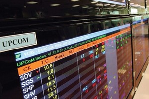 Thanh khoản UPCoM trái chiều với 2 sàn niêm yết