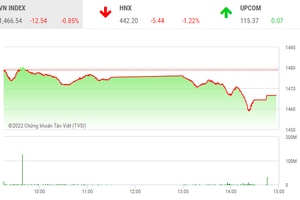 Giao dịch chứng khoán chiều 11/3: VN-Index đe dọa mốc 1.460 điểm, cổ phiếu gỗ vẫn tím lịm