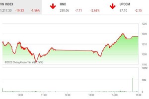 Giao dịch chứng khoán chiều 17/6: Nhóm cổ phiếu tiện ích lội ngược dòng tăng mạnh