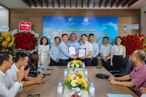 Tập đoàn Xây dựng Hòa Bình (HBC) cùng chủ đầu tư Thái- Holding ký kết hợp đồng tổng thầu thi công dự án Khu Nhà ở Xã hội tại Tổng kho 3 Lạc Viên