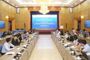 Ông Nguyễn Đức Trung, Phó cục trưởng Cục Phát triển doanh nghiệp, Bộ Kế hoạch và Đầu tư phát biểu tại hội nghị