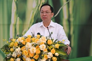 Phó Thống đốc Thường trực Ngân hàng Nhà nước Việt Nam Đào Minh Tú phát biểu tại Hội nghị