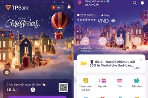 TPBank bật “mood” Giáng sinh trên App với giao diện ấm áp, hiện đại và tinh tế.