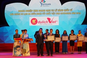 Tôn vinh doanh nghiệp tốt nhất trong ngành du lịch Việt Nam