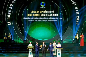 Khang Điền (KDH) lần thứ hai được vinh danh là Thương hiệu Quốc gia