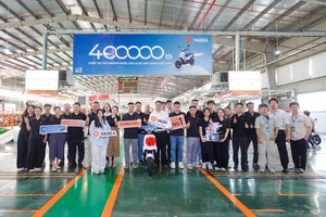 YADEA chính thức xuất xưởng chiếc xe điện thứ 400.000 tại nhà máy Bắc Ninh.