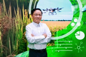 TS Lê Hoàng Kiệt, Giám đốc Sản phẩm mới và Giải pháp Dịch vụ Nông nghiệp, Công ty Cổ phần Phân bón Dầu khí Cà Mau (PVCFC) . Ảnh Chí Cường.