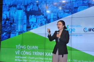 Bà Đỗ Ngọc Diệp, chuyên gia công trình xanh đến từ Tổ chức Tài chính của Ngân hàng Thế giới (IFC)