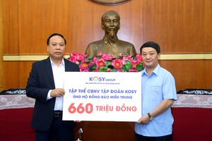 Kosy Group quyên góp 660 triệu đồng hỗ trợ khắc phục lũ lụt miền Trung