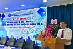 Ông Nguyễn Tiến Dũng, Tổng giám đốc Savista phát biểu tại lễ ký kết hợp tác