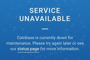 Sàn Coinbase tạm dừng hoạt động đêm qua.