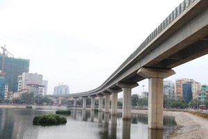 Dự án Đường sắt đô thị Cát Linh - Hà Đông được giao vốn nhiều, nhưng lại giải ngân chậm so với kế hoạch giao vốn do vướng thủ tục pháp lý. Ảnh: Đức Thanh