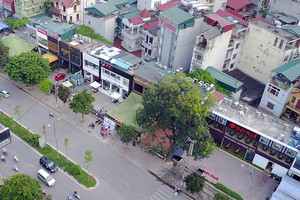 Lô đất dự án cống hoá mương thoát nước Nghĩa Đô (Ảnh: tienphong.vn)