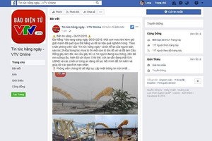 Giả mạo Facebook VTV8 đăng tin thất thiệt về Đà Nẵng