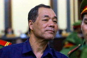 Ông Trầm Bê tại tòa. Ảnh: Quỳnh Trần.