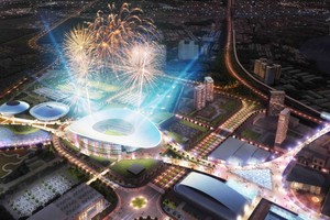 Phối cảnh sân vận động Rạch Chiếc. Ảnh: BTC.