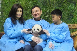 Cựu Thủ tướng Thái Lan Yingluck Shinawatra và anh trai Thaksin (Ảnh: Chiangraitimes)