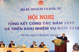 Hội nghị Tổng kết công tác năm 2017 và triển khai nhiệm vụ năm 2018 của Bộ Kế hoạch và Đầu tư.