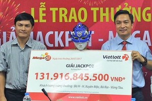 Giải cao nhất người trúng nhận được năm 2017 là 131,9 tỷ đồng.