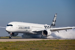 Máy bay A350-1000 trong tour trình diễn ở châu Á, Thái Bình Dương.