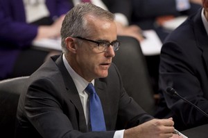 Cựu phó giám đốc FBI Andrew McCabe. Ảnh: AFP.
