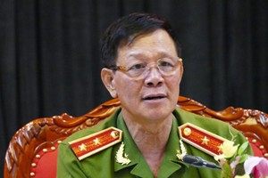 Ông Phan Văn Vĩnh khi còn là trung tướng, Tổng cục trưởng. Ảnh: Công an nhân dân