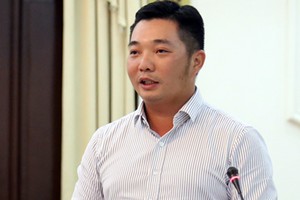 Chủ tịch quận 12 Lê Trương Hải Hiếu. Theo Vnexpress