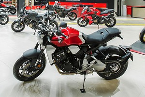 Các mẫu xe trưng bày tại cửa hàng Honda Moto (Quận 3, TP HCM).
