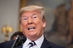 Tổng thống Mỹ Donald Trump phát biểu tại Nhà Trắng hôm 24/5. Ảnh: AFP.