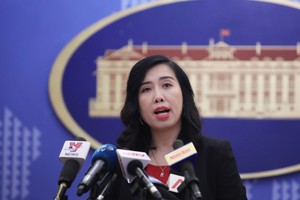 Người phát ngôn Lê Thị Thu Hằng thông tin về việc Nhóm các nước Châu Á - Thái Bình Dương tại Liên Hợp Quốc đã nhất trí đề cử Việt Nam vào vị trí Ủy viên không thường trực Hội đồng Bảo an Liên Hợp Quốc nhiệm kỳ 2020-2021.