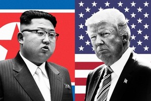Tổng thống Mỹ Donald Trump và lãnh đạo Triều Tiên Kim Jong-un đều là những lãnh đạo khó đoán. Ảnh: AFP.