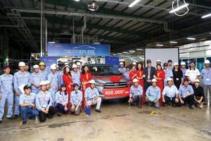 Sau 20 năm sản xuất ở Việt Nam, Toyota đã chào đón chiếc xe thứ 400.000 vào tháng 4/2017.