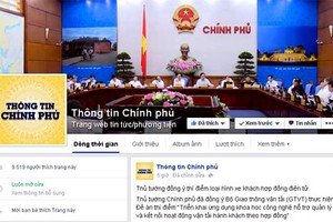 Chính phủ tham gia Facebook từ năm 2015.