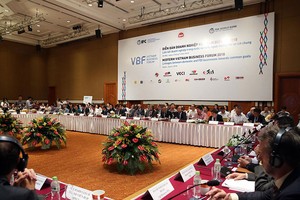 Diễn đàn Doanh nghiệp Việt Nam (VBF) giữa kỳ 2018 diễn ra tại Hà Nội.