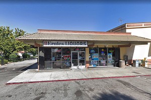 Cửa hàng rượu Ernie ở thành phố San Jose, bang California, Mỹ, nơi bán ra chiếc vé trúng độc đắc 522 triệu USD của Mega Millions. Ảnh: Google Maps.