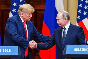 Tổng thống Trump và người đồng cấp Nga Putin gặp nhau tại Helsinki ngày 16/8 (Ảnh: Getty).