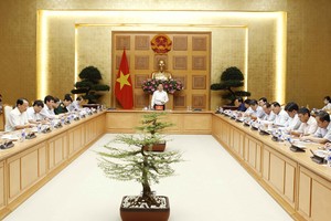 Sáng 25/7, Ban Chỉ đạo Đổi mới và Phát triển doanh nghiệp sơ kết 6 tháng thực hiện nhiệm vụ của năm 2018 dưới sự chủ trì của Phó Thủ tướng Chính phủ Vương Đình Huệ - Ảnh: VGP/Thành Chung.