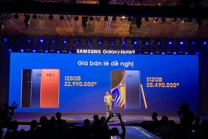 Samsung Note9 cập cảng Việt Nam với giá 22,9 triệu