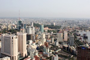 Quần thể khách sạn cao cấp tại quận 1, TP HCM. Ảnh: Vũ Lê.