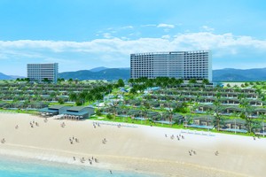 Chạy dọc theo đại lộ Nguyễn Tất Thành,Phố Resort tại Bãi Dài hứa hẹn sẽ trở thành Thiên đường nghỉ dưỡng bậc nhất Việt Nam