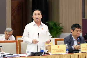 Đại biểu Lưu Bình Nhưỡng nêu ý kiến. Ảnh: V.Đ.