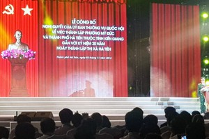 Lễ công bố thị xã Hà Tiên lên thành phố Hà Tiên trực thuộc tỉnh Kiên Giang diễn ra vào đúng sự kiện kỉ niệm 20 năm thành lập thị xã Hà Tiên.