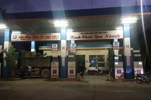 Cửa hàng xăng dầu Nghi Phú 2 nơi xảy ra sự việc.